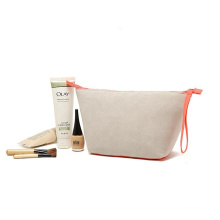 Large Canvas Cosmetic Makeup Zipper Pouch Toiletry Travel Premium Cotton storage Make up Bag